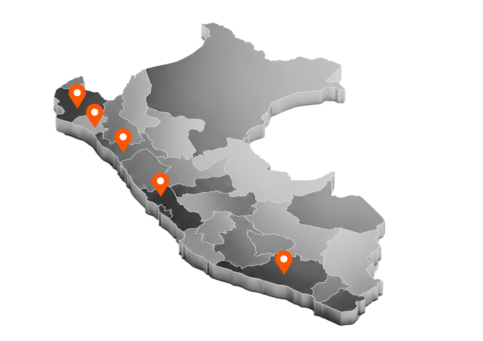 Mapa de sedes